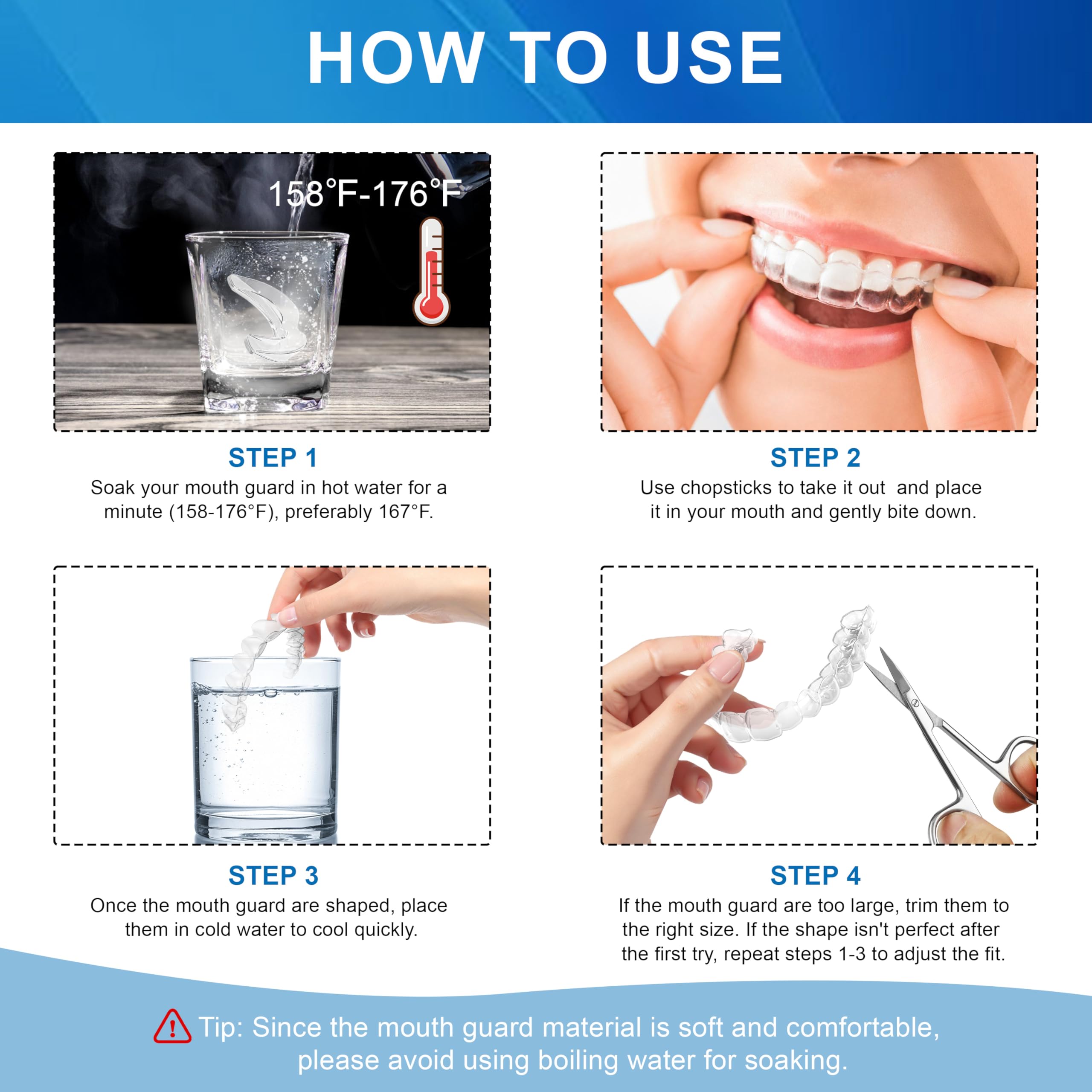Four-pack with two sizes illustration