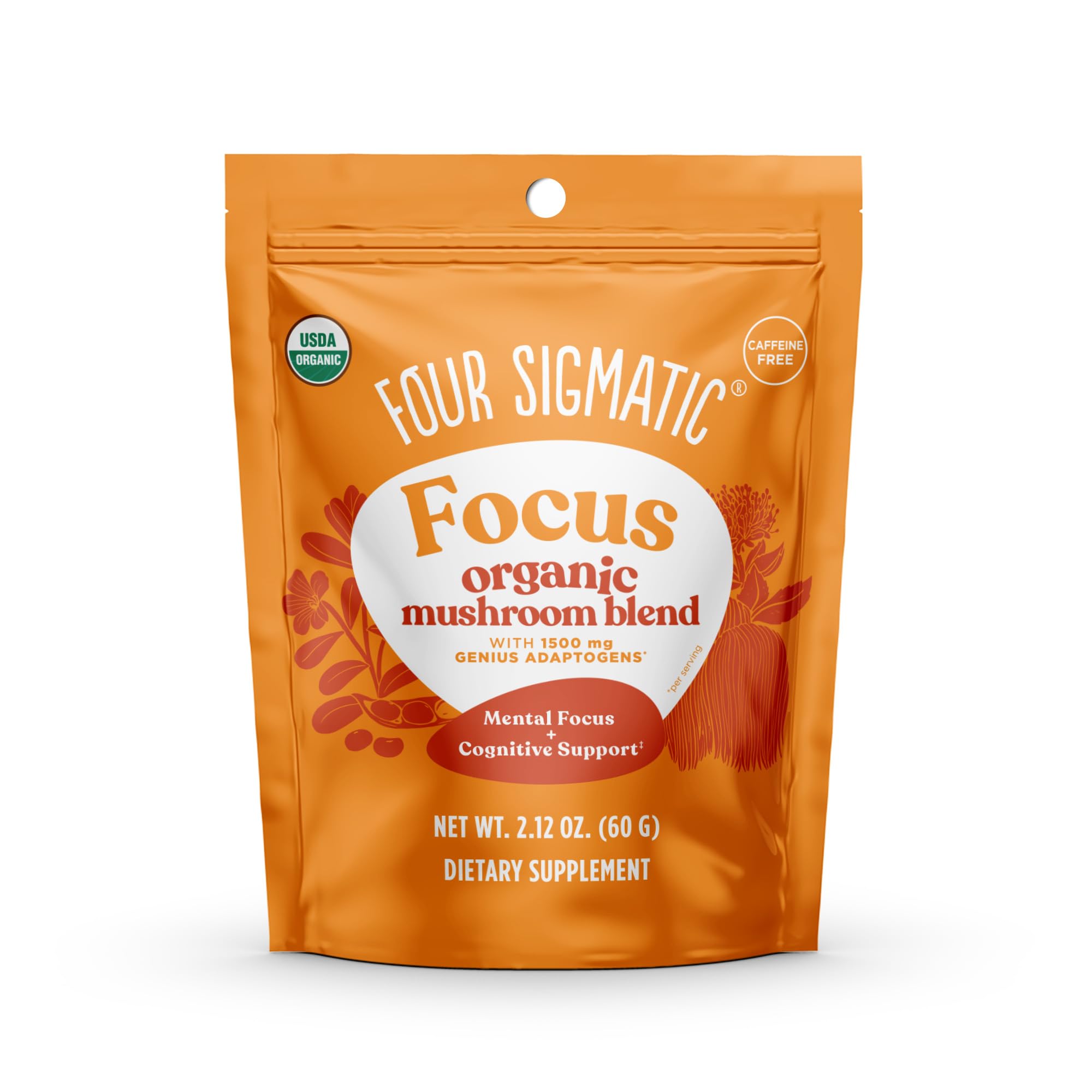 Four Sigmatic Focus Blend product container label