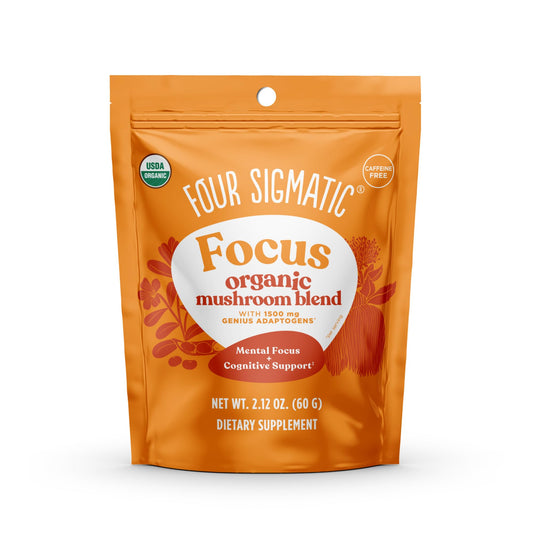 Four Sigmatic Focus Blend product container label