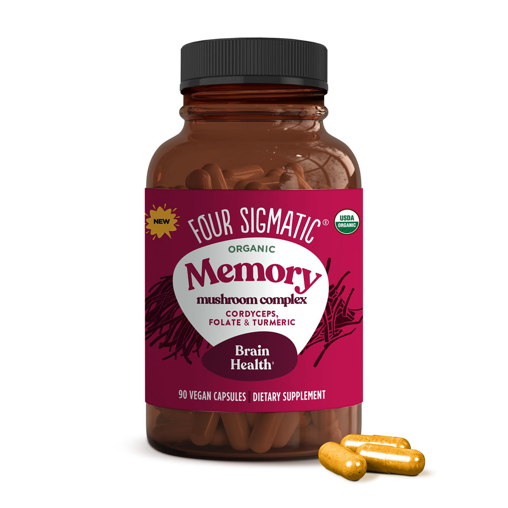 Four Sigmatic Memory Capsules bottle close-up