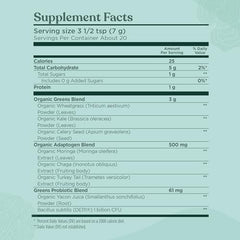 Moringa, kale, and wheatgrass ingredients close-up