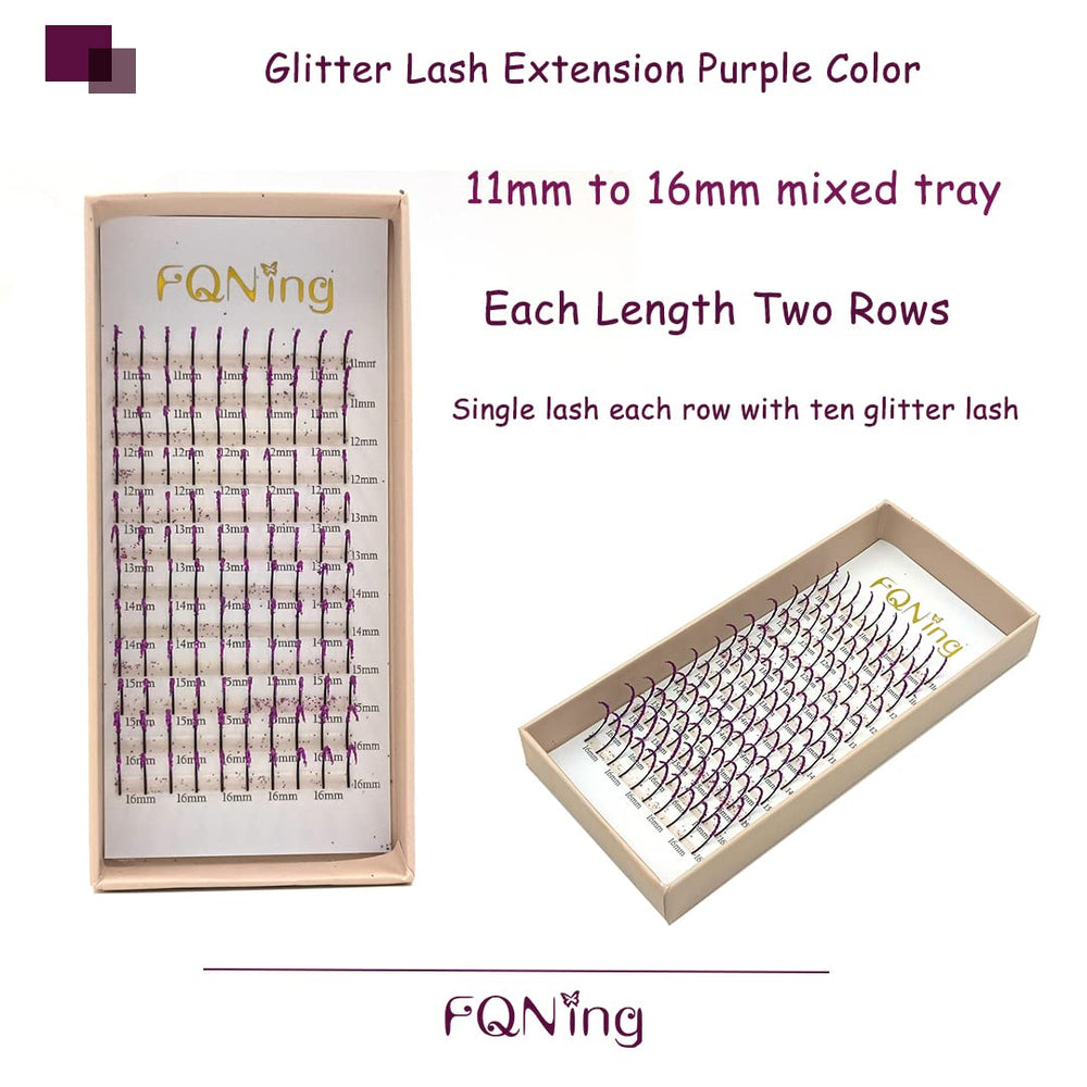 FQNing faux mink glitter lashes crafted for comfortable wear