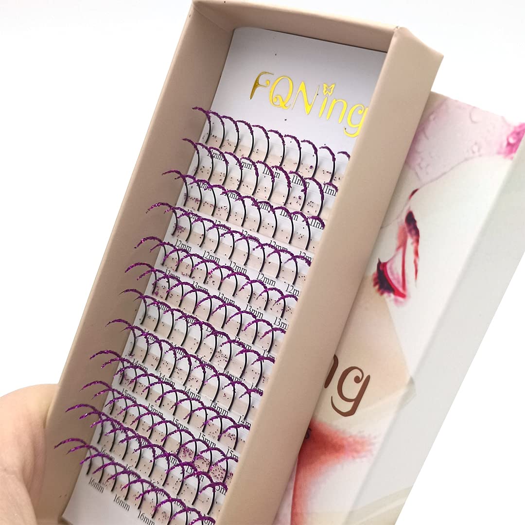 FQNing glitter lashes enhance stage lighting with radiant sparkle