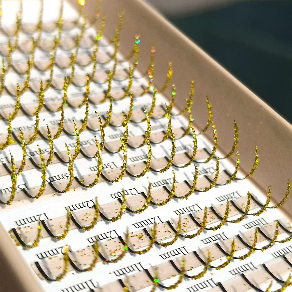 FQNing glitter spikes on models during a celebration or ceremony.