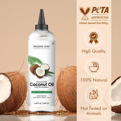 Fractionated coconut oil applications for skincare, lips, and hair