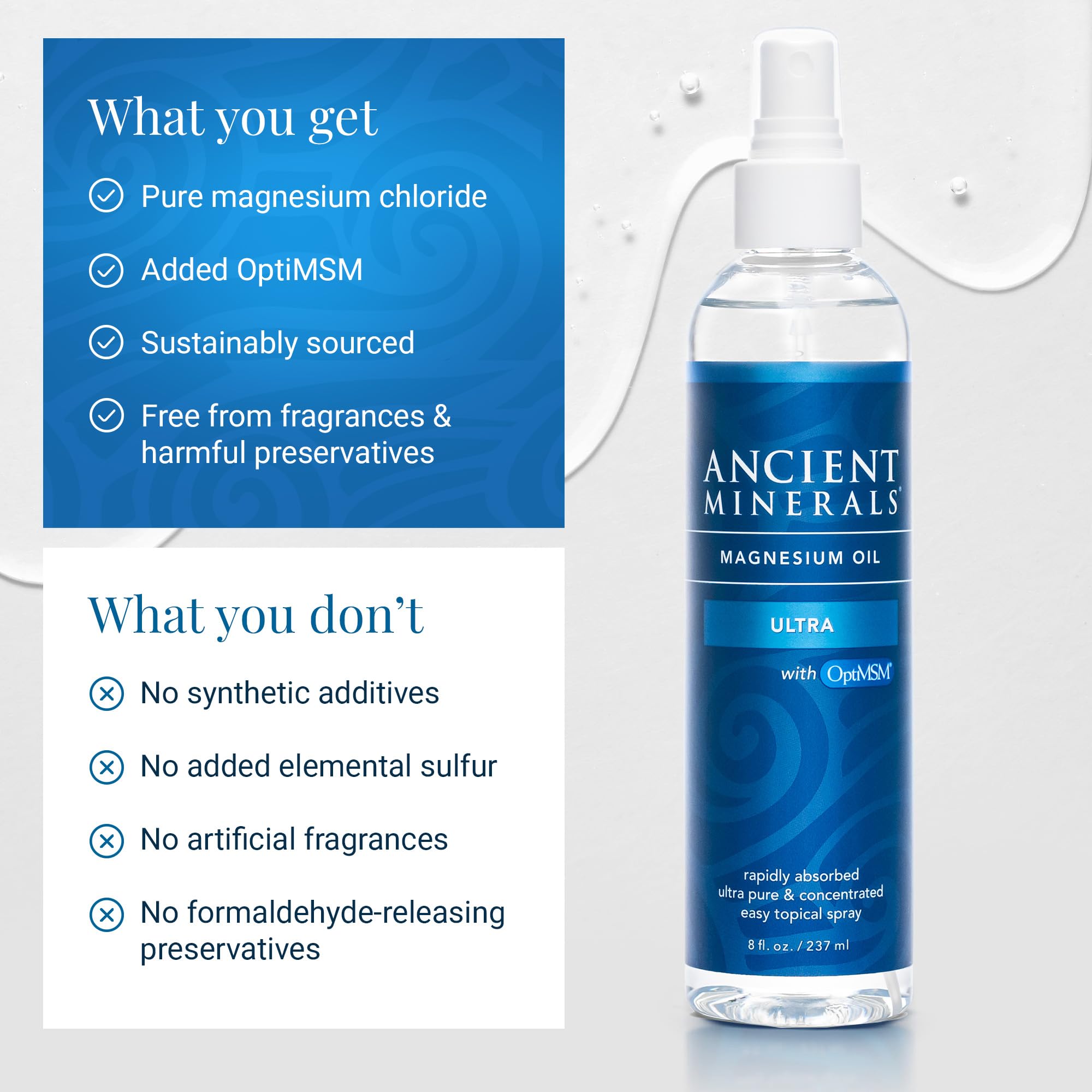 Fragrance-free assurance on the bottle label