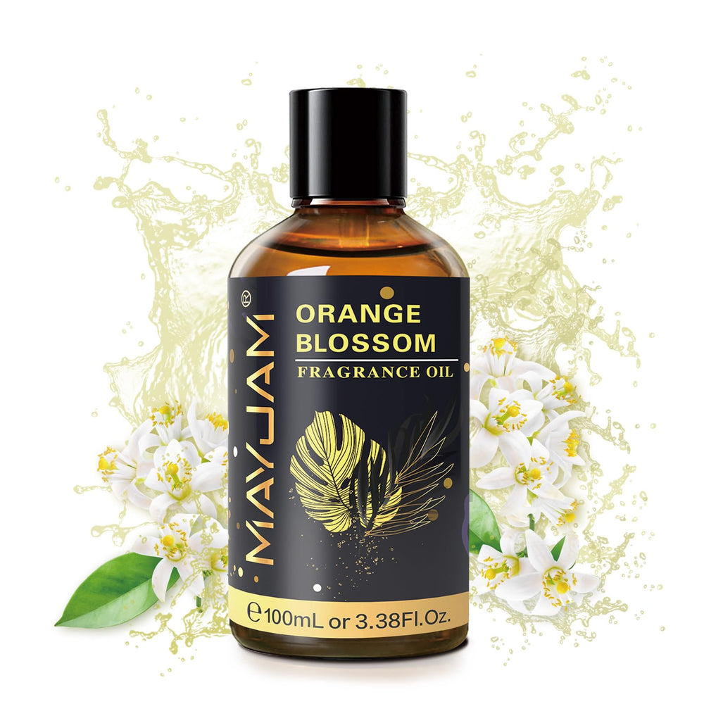 Fragrance oil safety and usage label for MAYJAM Orange Blossom