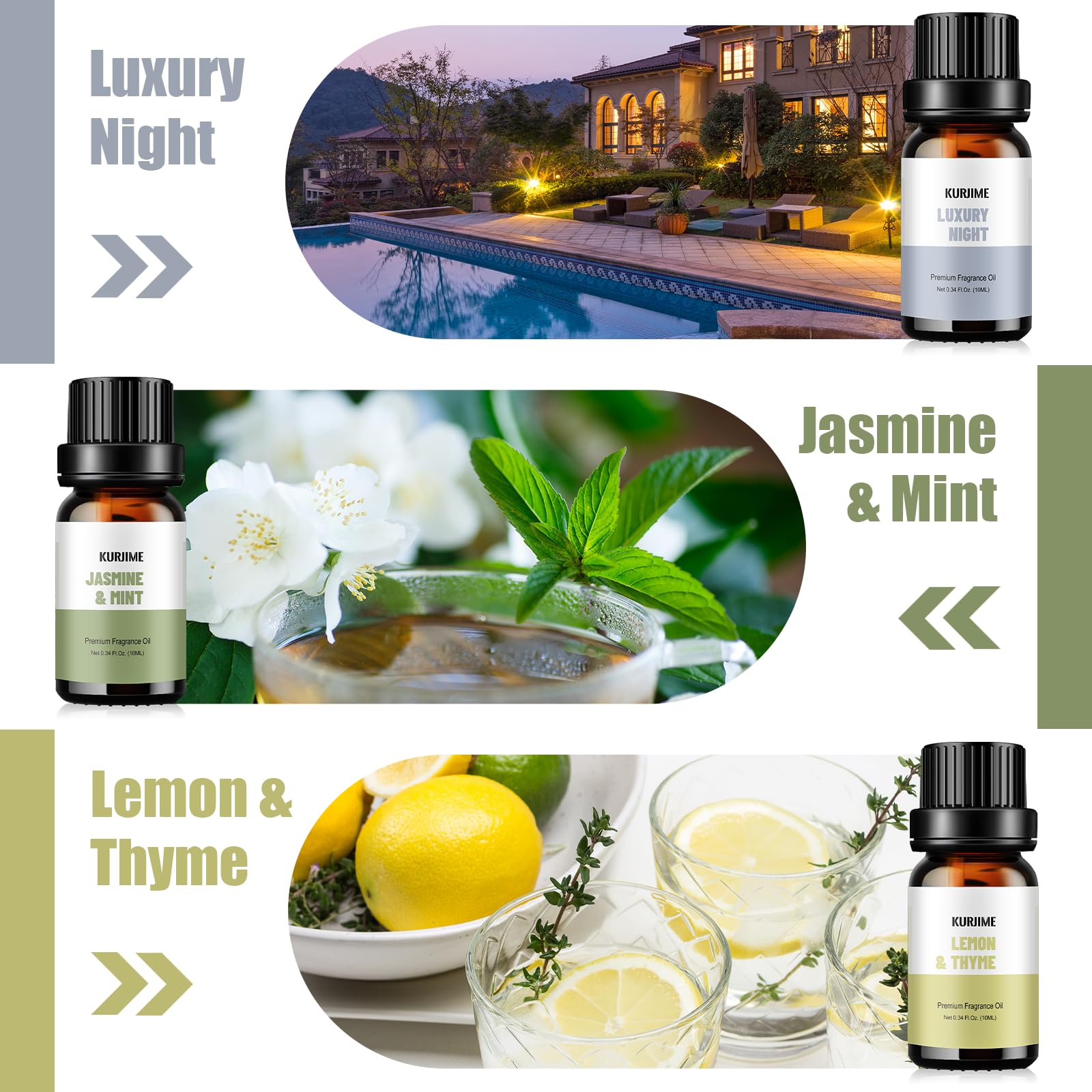 Jasmine & Mint fragrance oil for diffusers