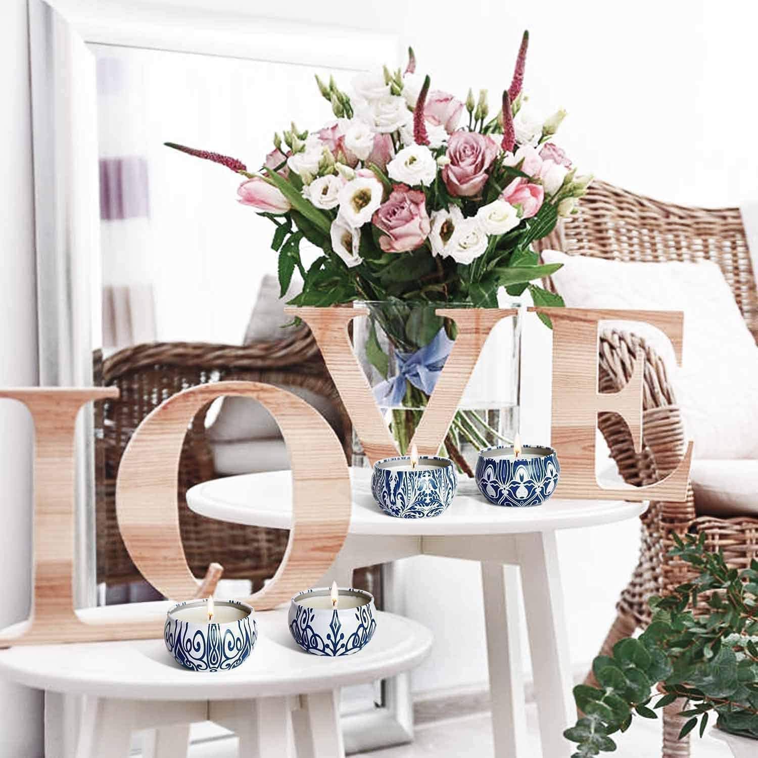 Fragrance variety candles for home spa and yoga