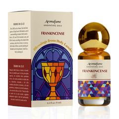 Frankincense Anointing Oil bottle with Blessed Virgin Olive Oil from Jerusalem