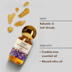 Close-up of Frankincense Anointing Oil ingredients and biblical spices