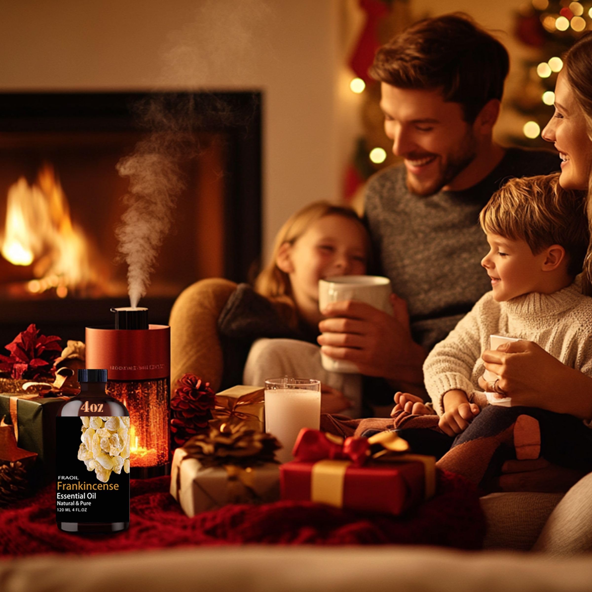 Fragrance-filled room ambiance created with Frankincense essential oil diffuser