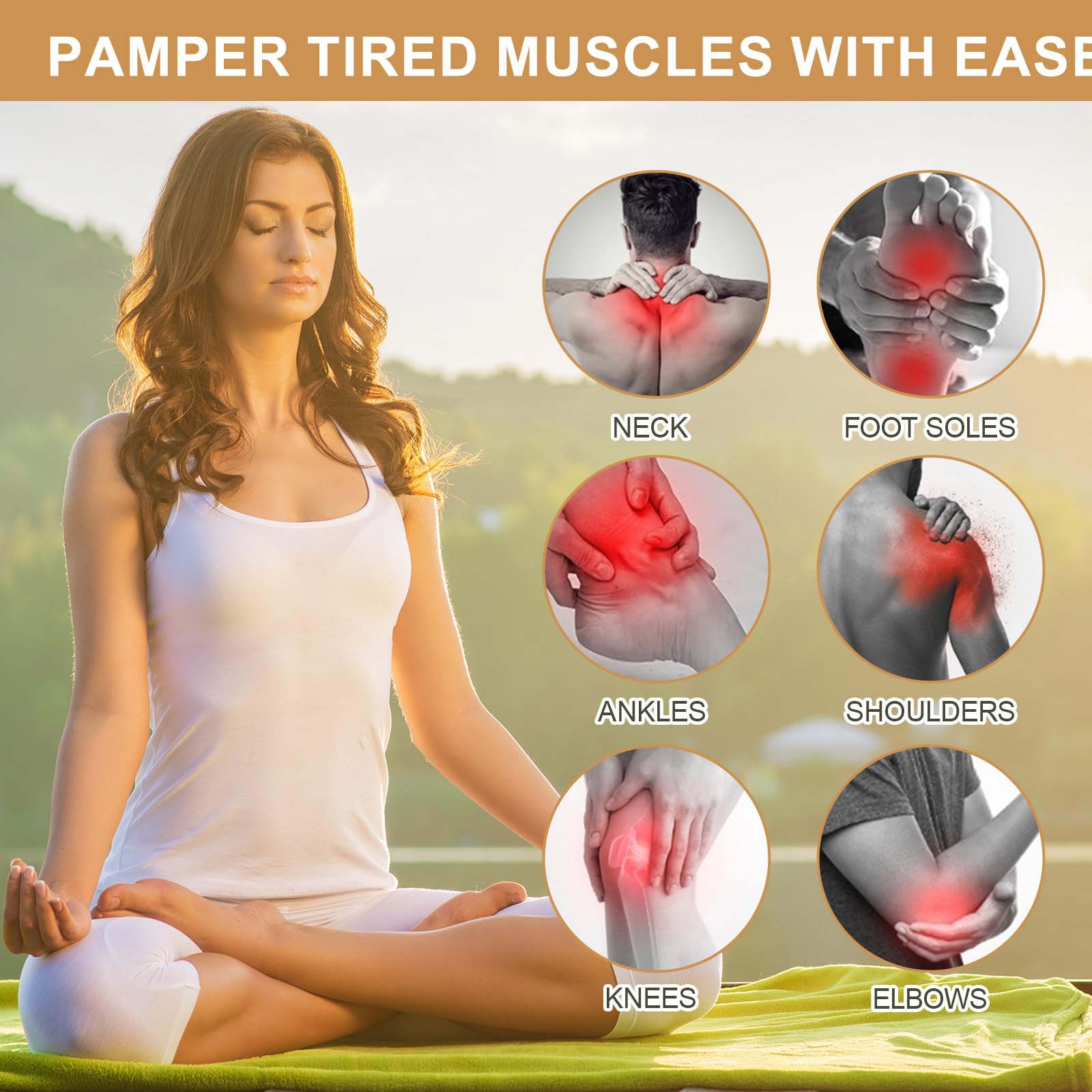 Applying balm to forearm