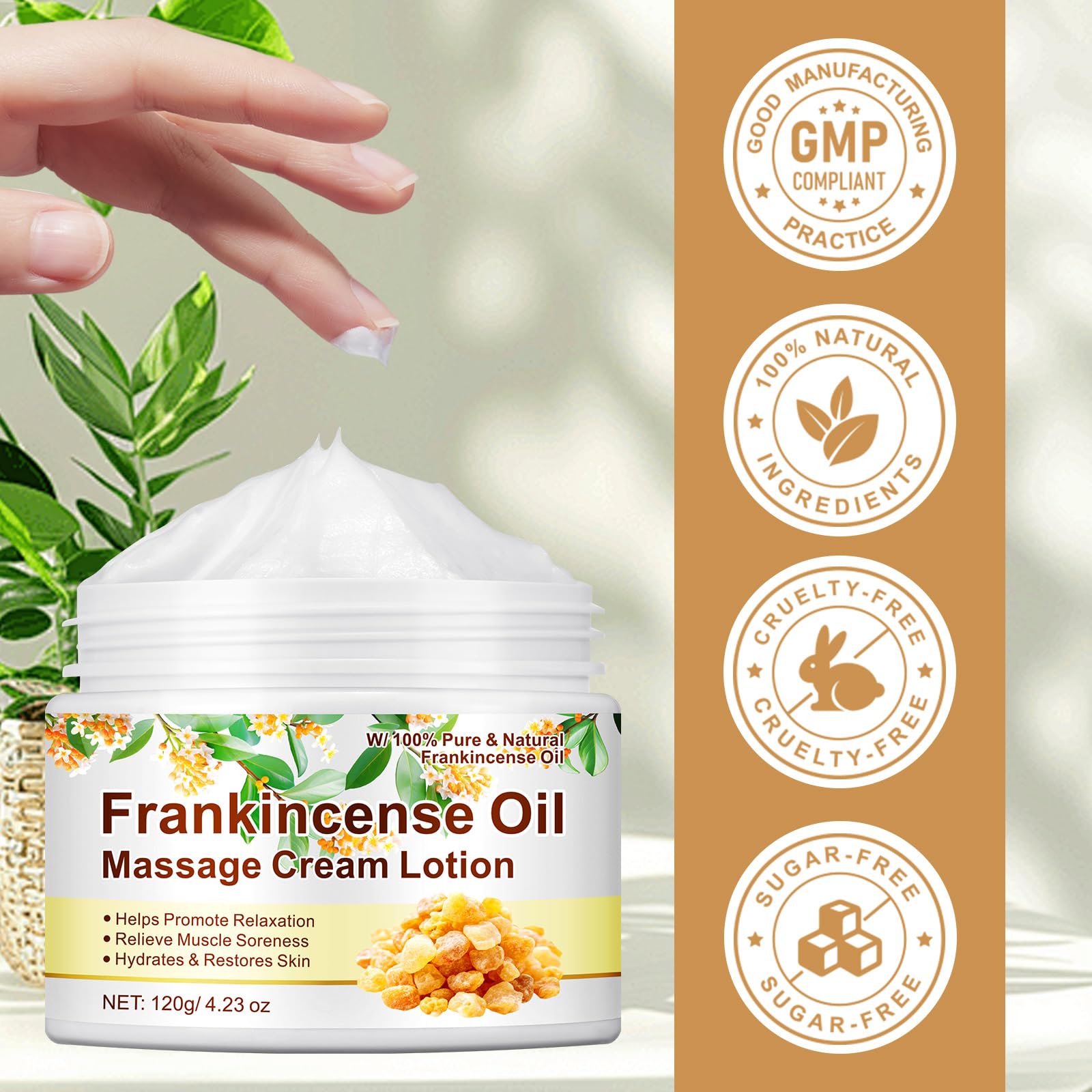 Glowing, hydrated skin after balm application