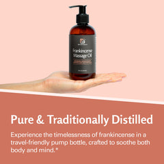 Elegant packaging of M3 Naturals Frankincense essential massage oil