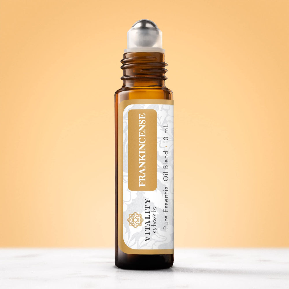Frankincense essential oil roll-on with application tip