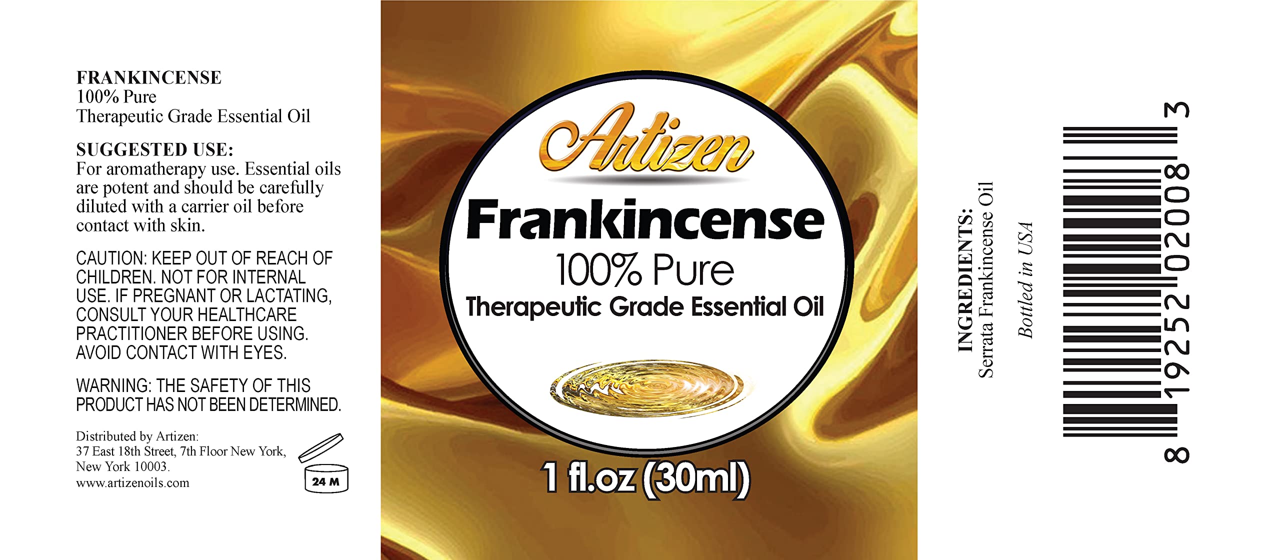 Frankincense essential oil in diffuser setup