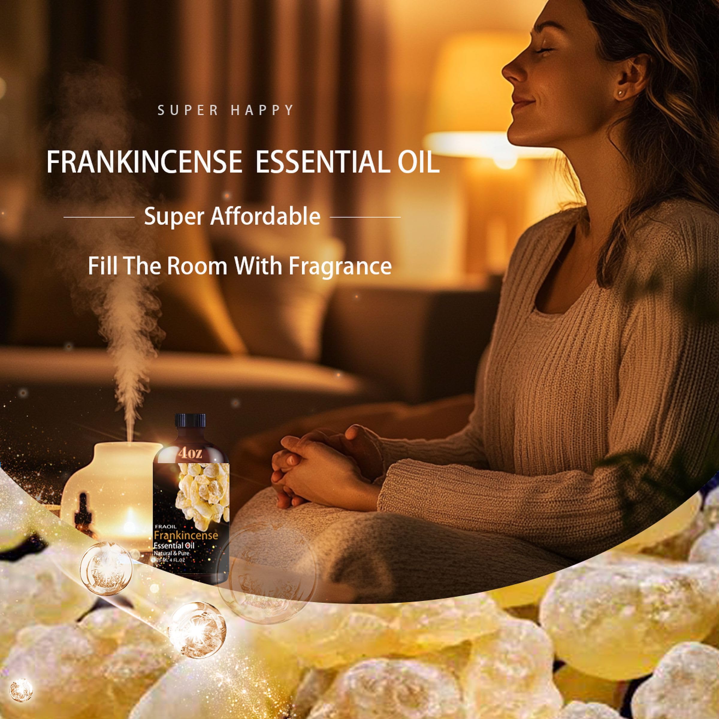 Glass dropper for essential oil
