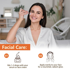 Frankincense oil being used for facial care