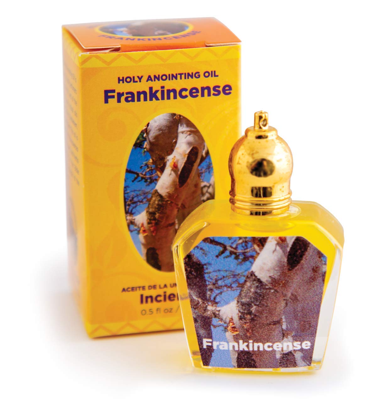 Gift-ready Frankincense Holy Land Anointing Oil roller bottle from Jerusalem