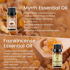 Amber glass bottle close-up of Frankincense essential oil (10ml)