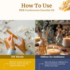 Dropper bottle of frankincense essential oil