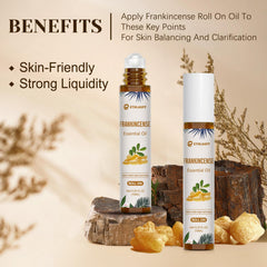 Frankincense essential oil label and branding