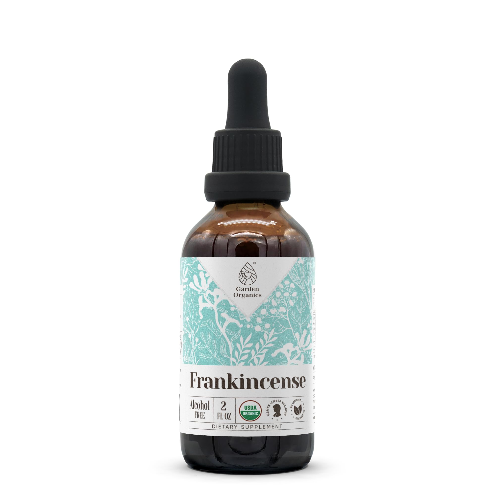 Frankincense USDA Organic Alcohol-Free Extract bottle 2 oz