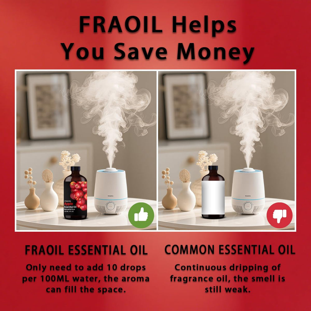 FRAOIL 120 ml bottle next to a ruler for clear size reference