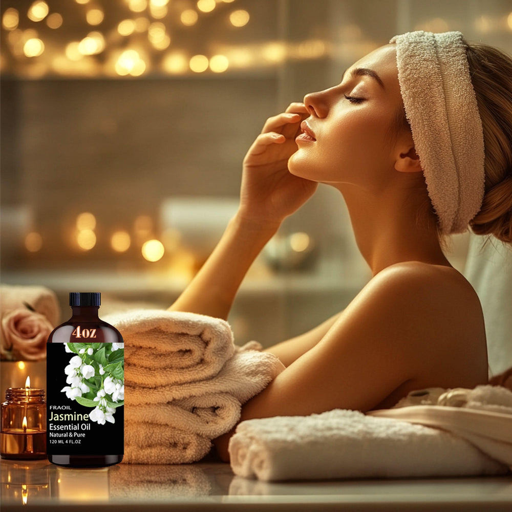 FRAOIL Jasmine Essential Oil brand product shot