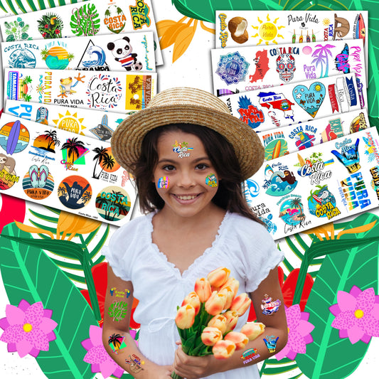 frawharmone 100-piece tattoo sheets ideal for party favors