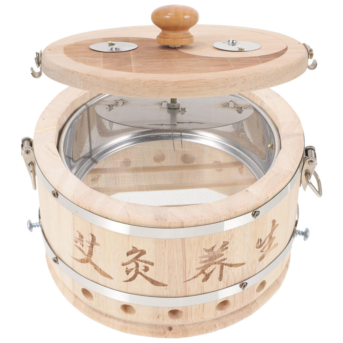 FRCOLOR Wood Moxibustion Box – product angled view