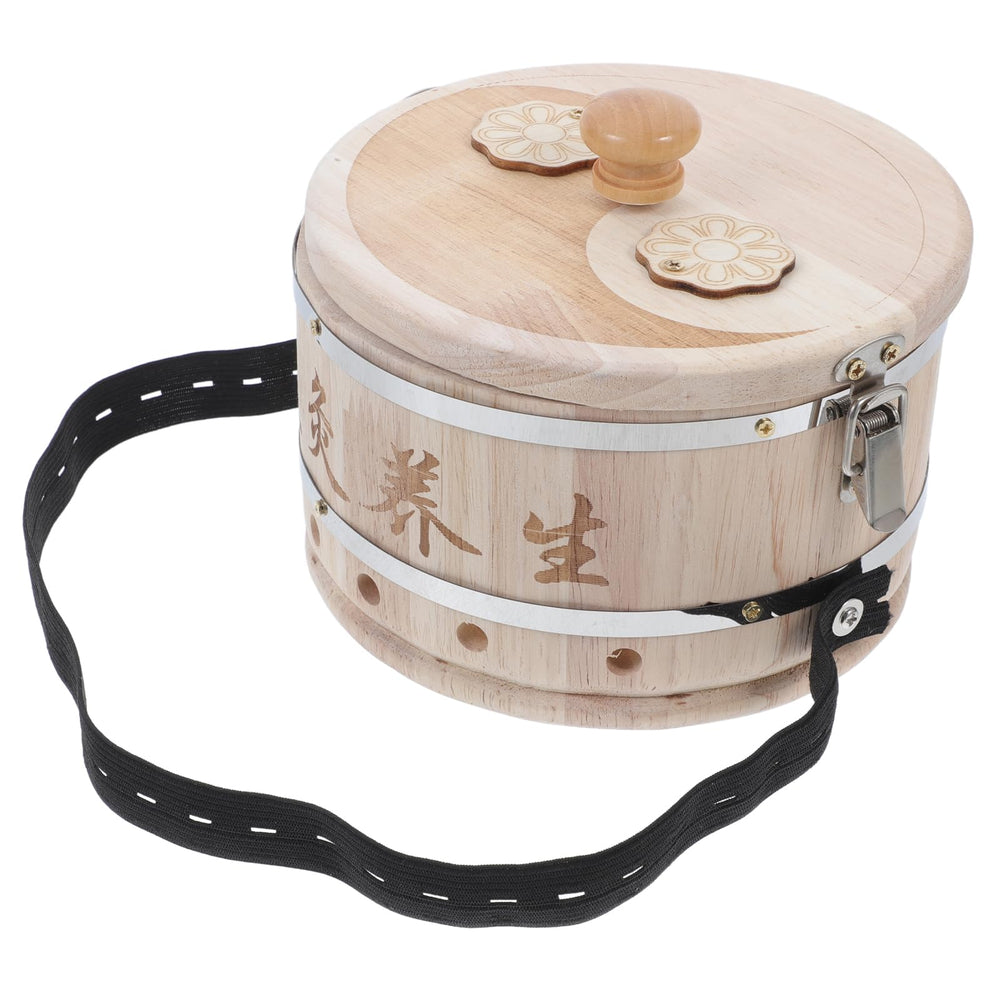 All-in-one wooden moxa burner case for home use