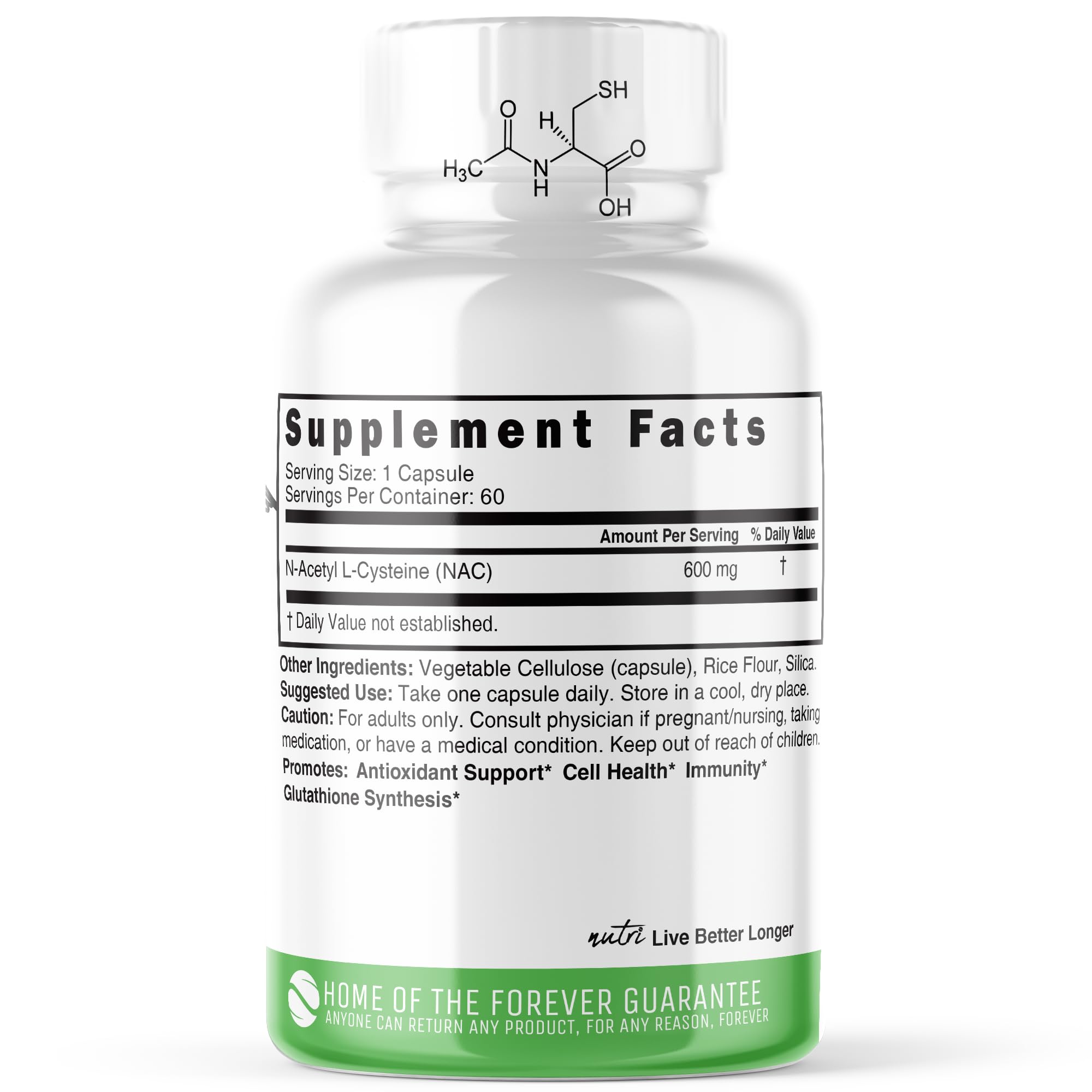 Graphic illustrating free radical protection and glutathione support