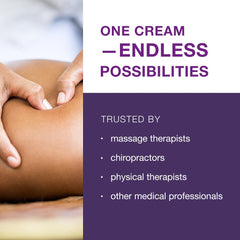 Free-Up Massage Cream 16oz jar - back view