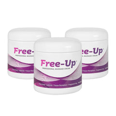 Non-greasy texture of Free-Up Massage Cream on skin