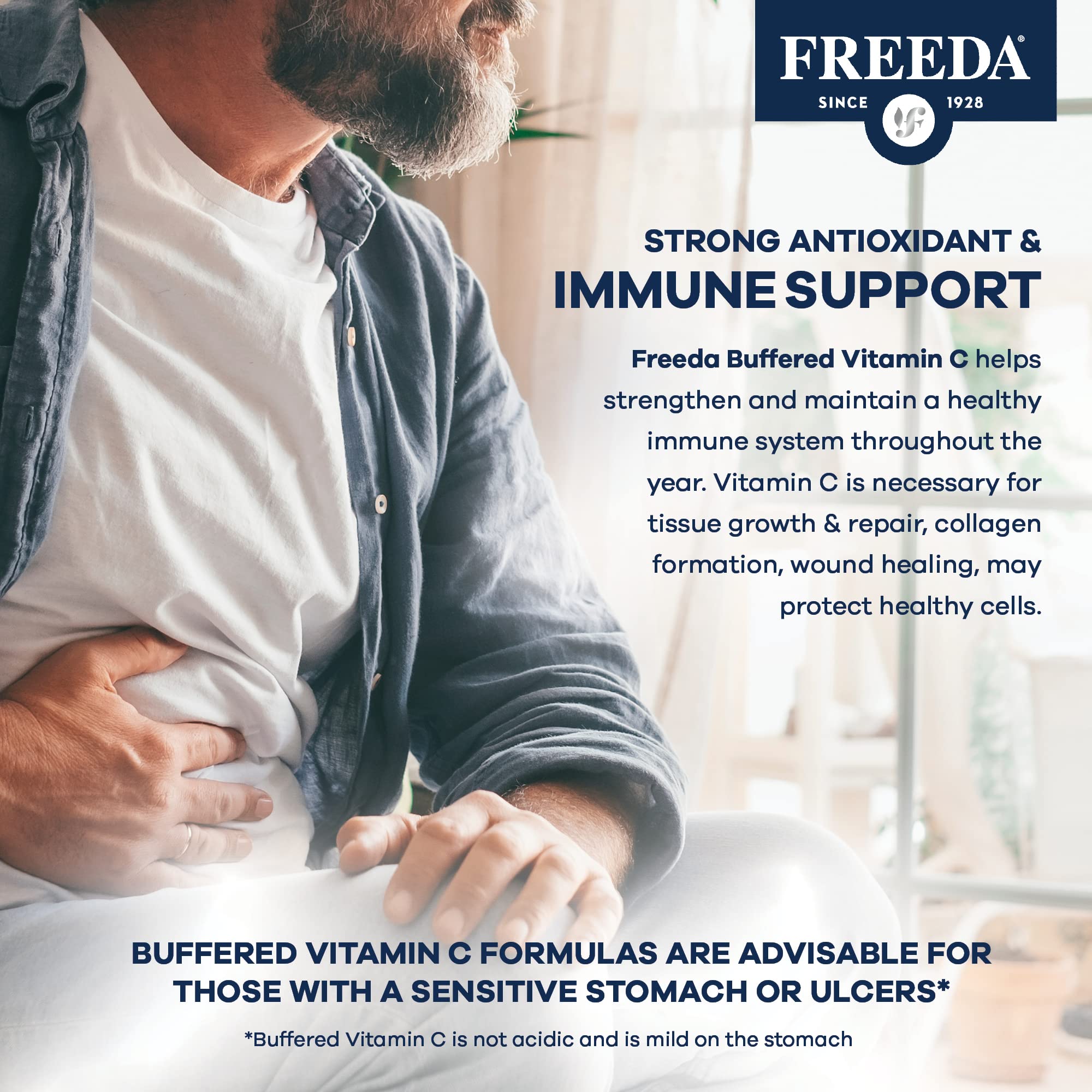 Kosher certified Freeda Vitamin C packaging