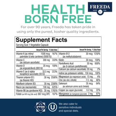 Graphic of vitamins and minerals in the multivitamin