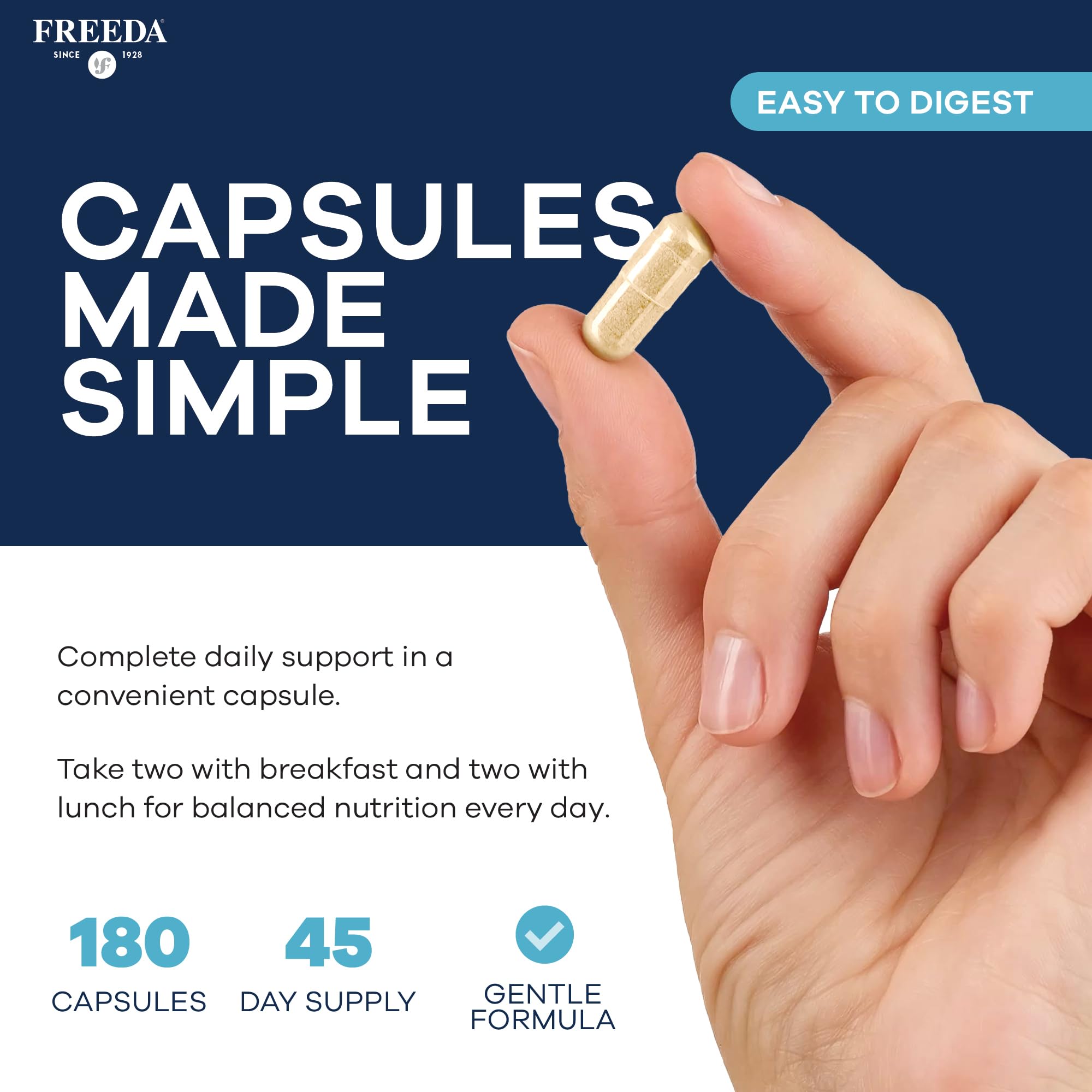 Gluten-free Freeda SCD Multivitamin label