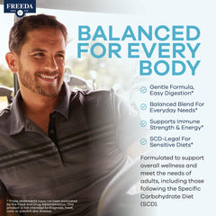Vegan multivitamin capsules for Freeda SCD