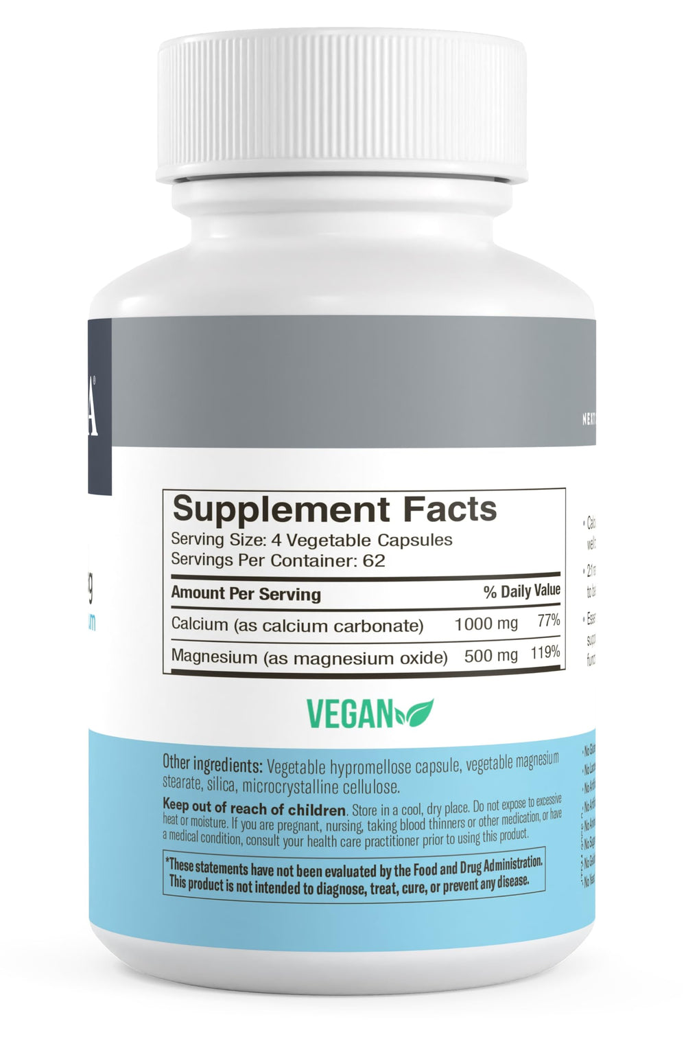 Kosher-certified symbol on Freeda Super Cal/Mag packaging
