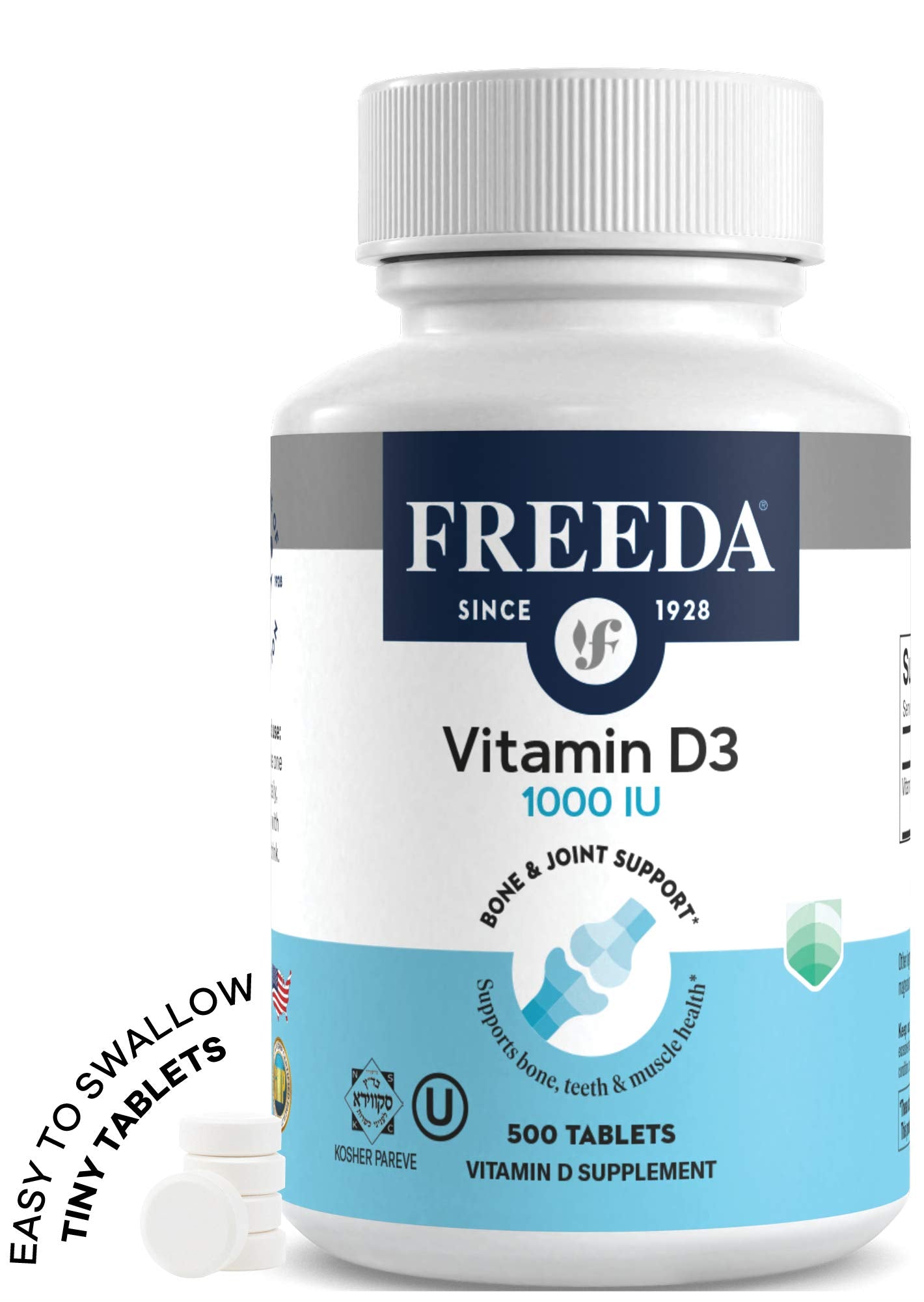 FREEDA Vitamin D3-1000 IU packaging box