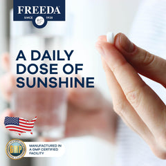 Freeda Vitamin D3-2000 IU ingredients and label