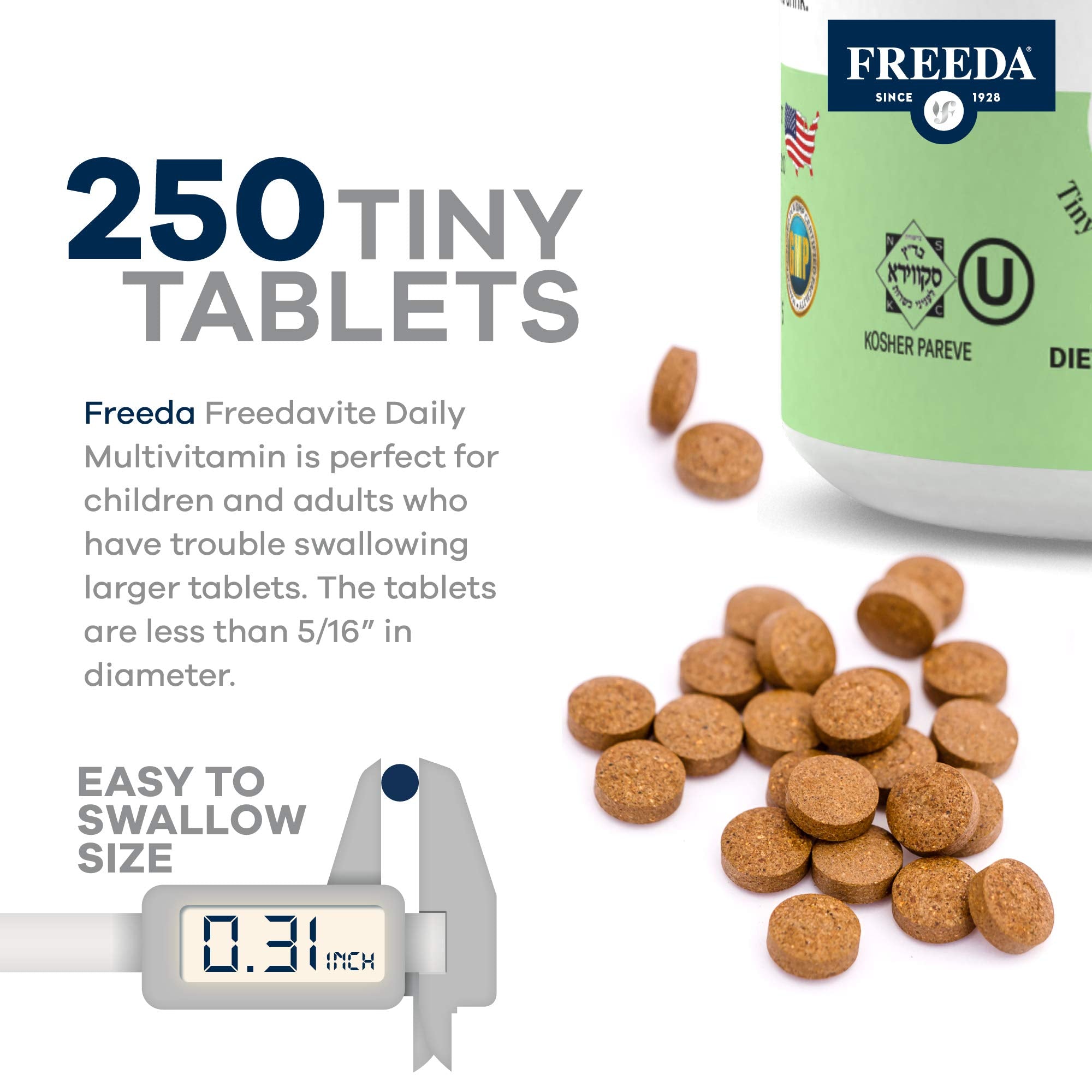 Freedavite Tiny Tablet label close-up