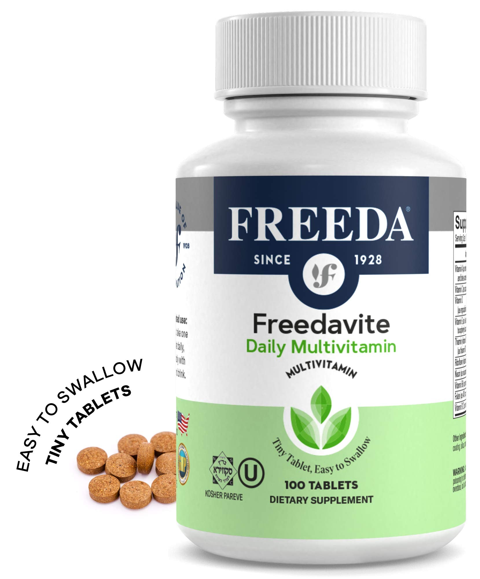Freedavite Tiny Tablet bottle label