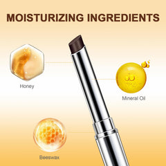 FREEORR Honey Lipstick Pink swatch, transparent tint enhances natural lip tone.