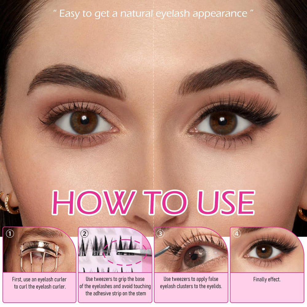 FREEORR tweezers included help precise cluster placement.