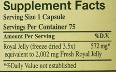 Front view of YS Eco Bee Farms royal jelly bottle and packaging