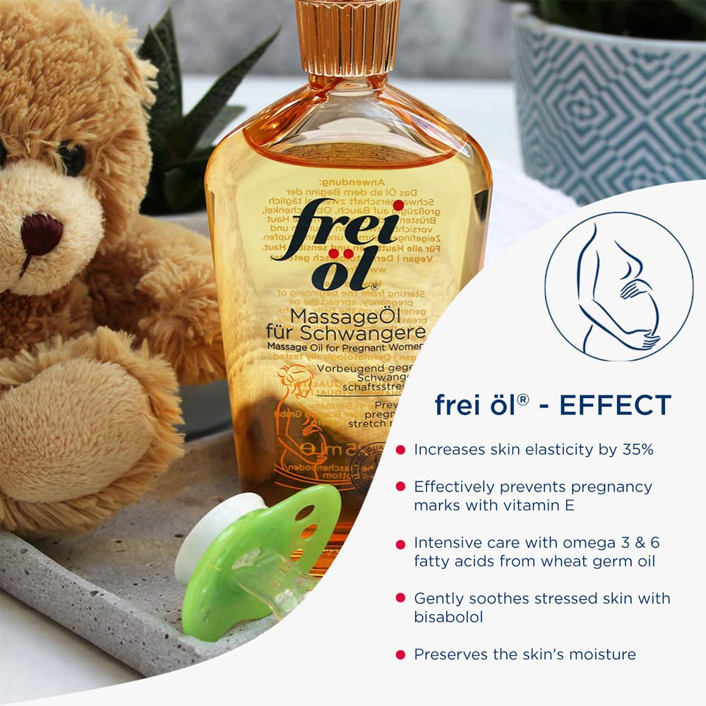 Bottle of frei öl Massage Oil for Pregnant Women