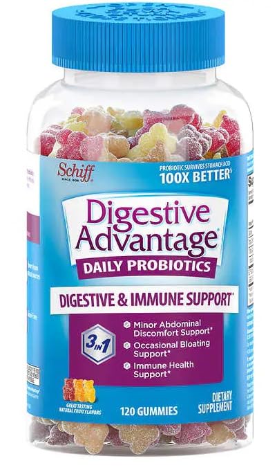 FrenchGlory Digestive-Advantage Daily Probiotics 120 Gummies - image 1